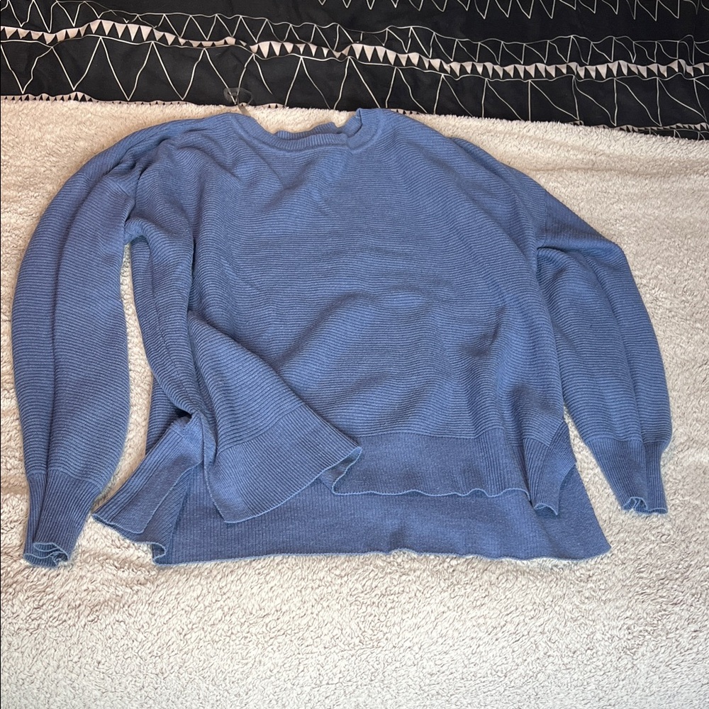 Staccato Dusty Blue Crewneck Knit Sweater
